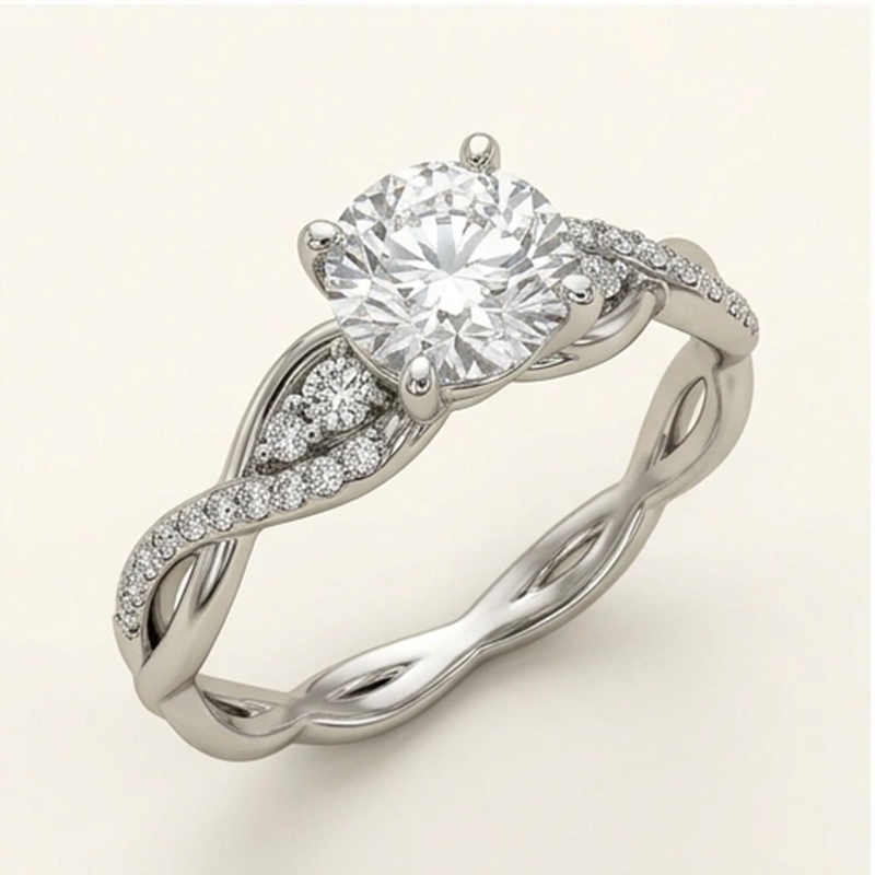 Nature Inspired Engagement Ring
