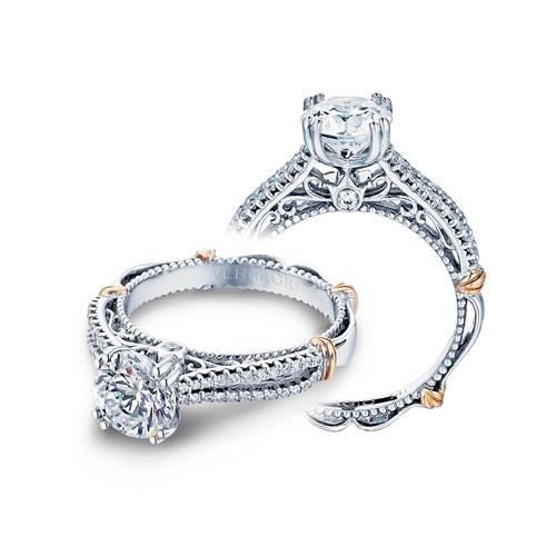VERRAGIO Vintage White Gold Diamond Engagement Ring. Diamond Engagement ...