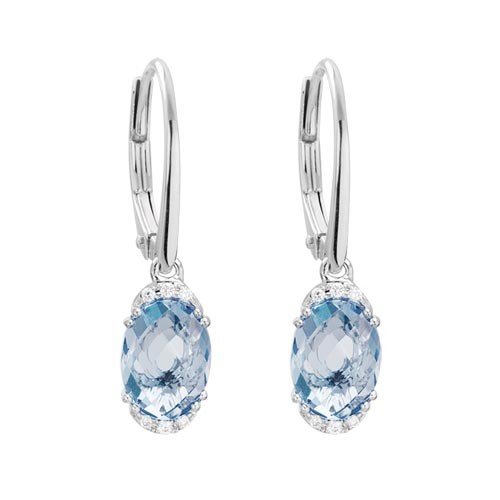 Arthurs Collection White Gold Gemstone Earrings. Diamond Engagement ...
