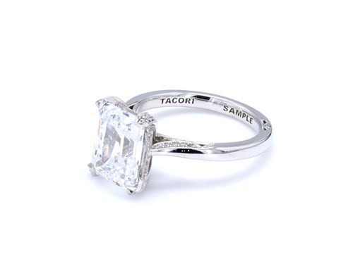 Tacori Solitaire Platinum Diamond Engagement Ring. Diamond Engagement