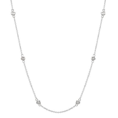 Arthurs Collection White Gold Diamond Necklaces. Diamond Engagement ...