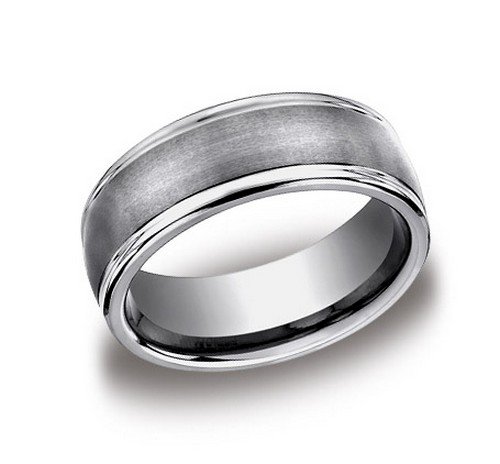 BENCHMARK Plain Tungsten Carbide Mens Wedding bands. Diamond Engagement ...