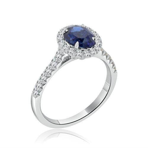 Arthurs Collection 18K - White Gold Gemstone Rings. Diamond Engagement ...