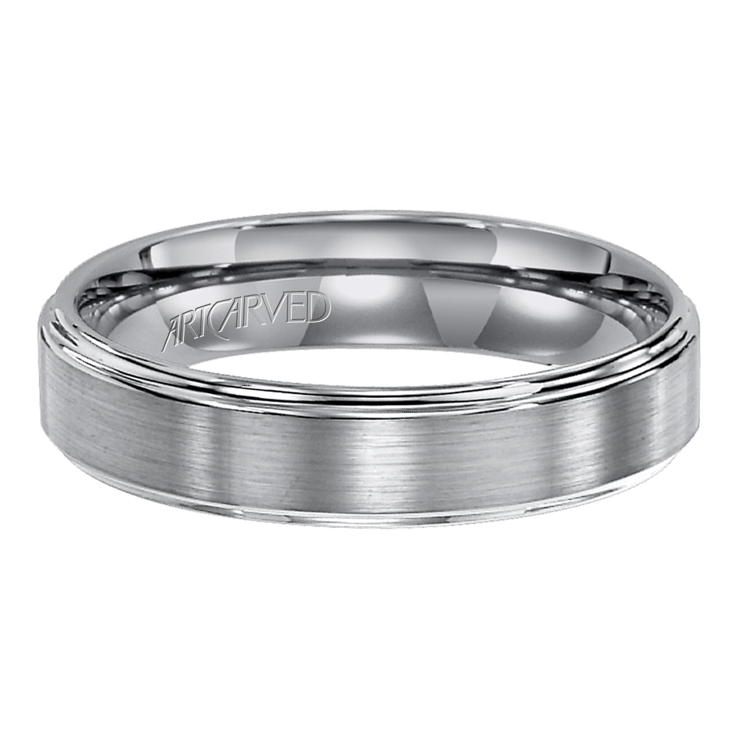 ArtCarved Plain Tungsten Carbide Mens Wedding bands. Arthur's Jewelers
