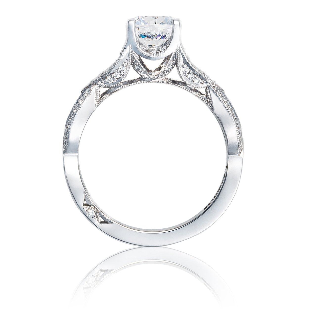 Tacori Twist 18K - White Gold Diamond Engagement Ring. Diamond ...