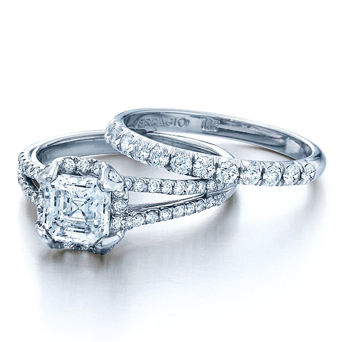 Verragio Split Shank White Gold Diamond Engagement Arthur's