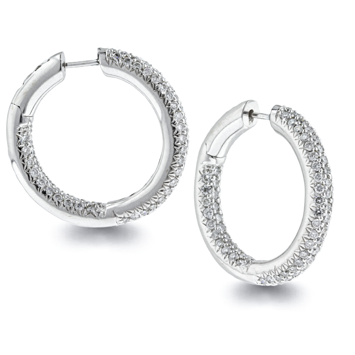Arthur's Collection 18K - White Gold DIAMOND Earrings. Arthur's Jewelers