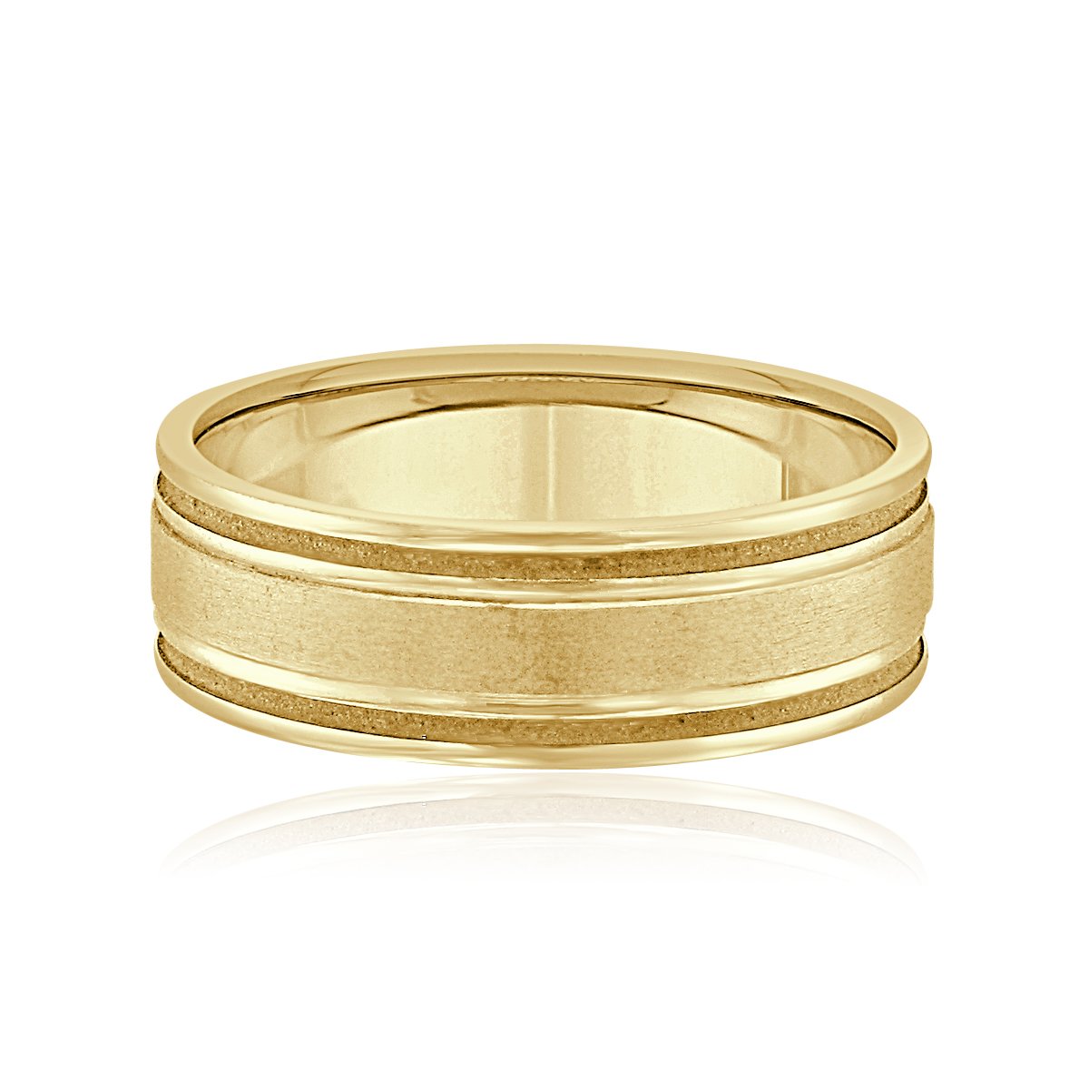 Arthurs Collection Plain White Gold Mens Wedding bands. Arthur's Jewelers