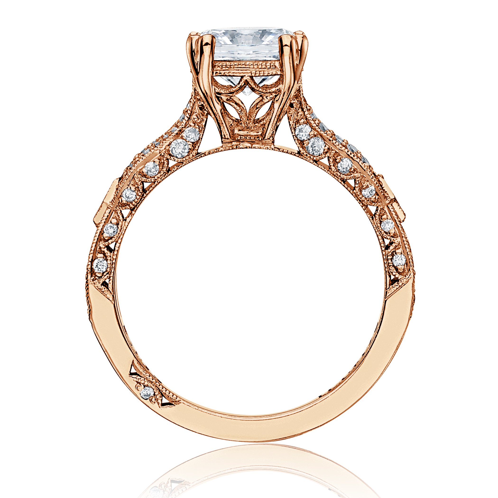 Tacori Split Shank 18K - White Gold Diamond Engagement Ring. Diamond ...