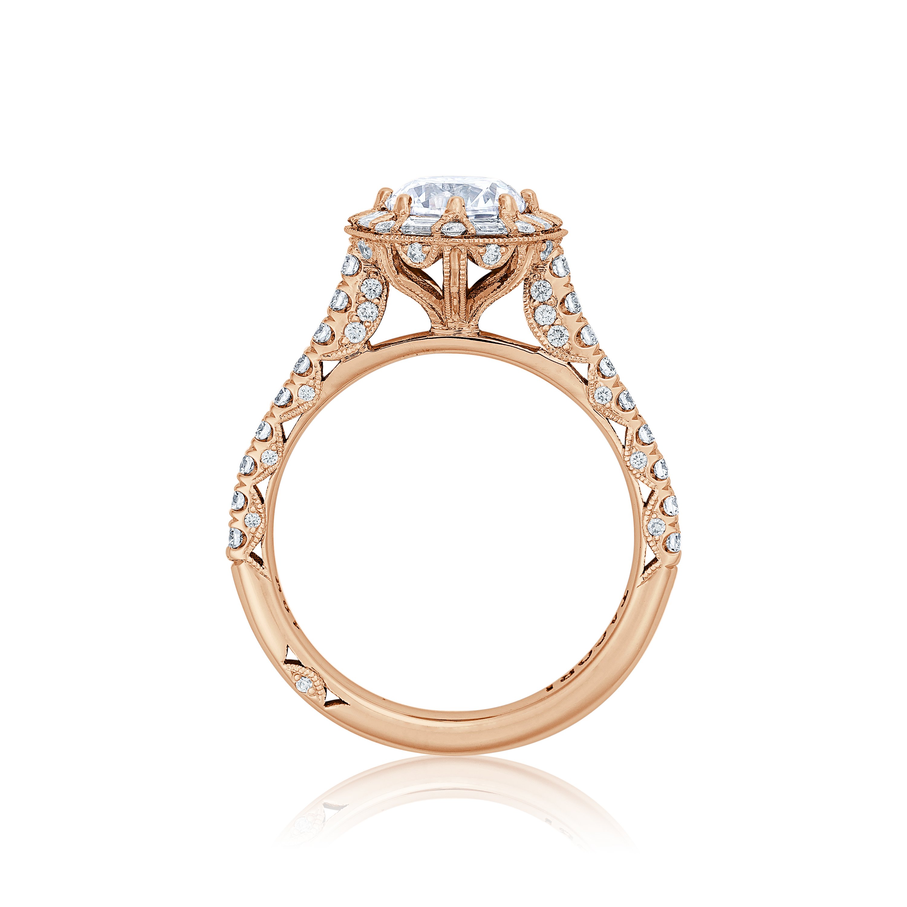 Tacori Halo 18K - White Gold Diamond Engagement Ring. Arthur's Jewelers