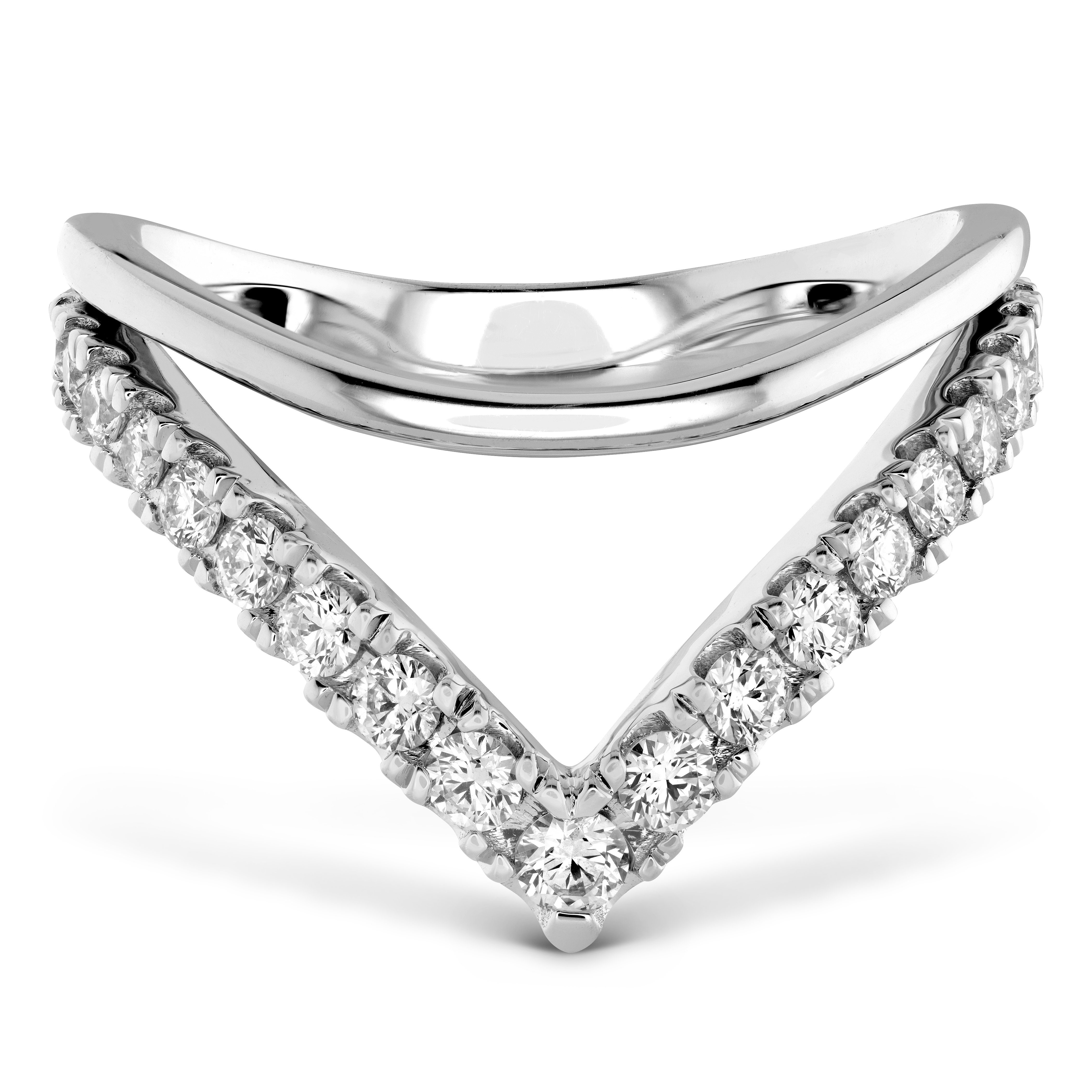 Hearts On Fire Diamond 18k White Gold Womens Wedding Bands