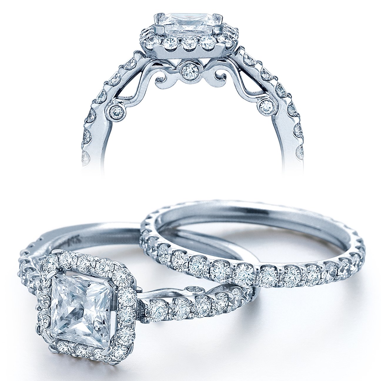 Verragio Halo White Gold Diamond Engagement Arthur's