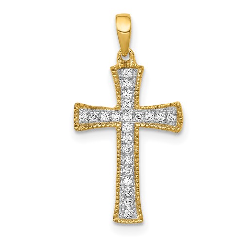 Diamond Cross Necklaces & Pendants | All Diamond.co.uk