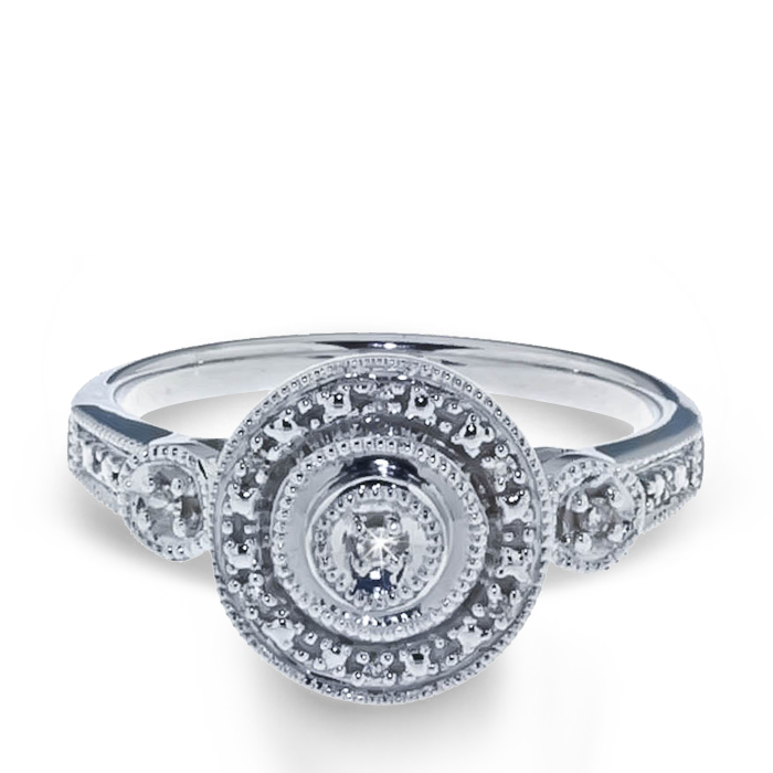 Arthurs Collection Sterling Silver Diamond Rings. Arthur's Jewelers