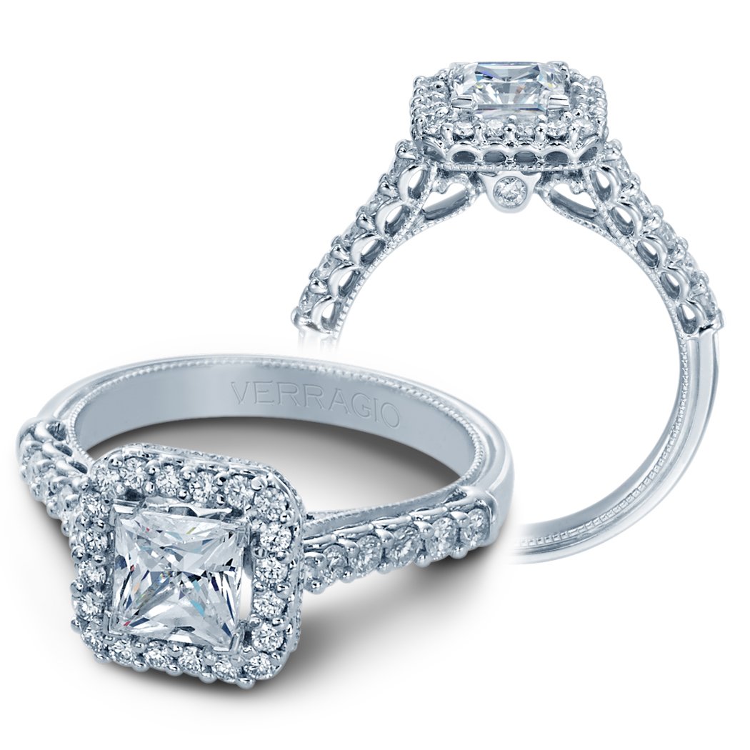 Verragio Halo White Gold Diamond Engagement Arthur's