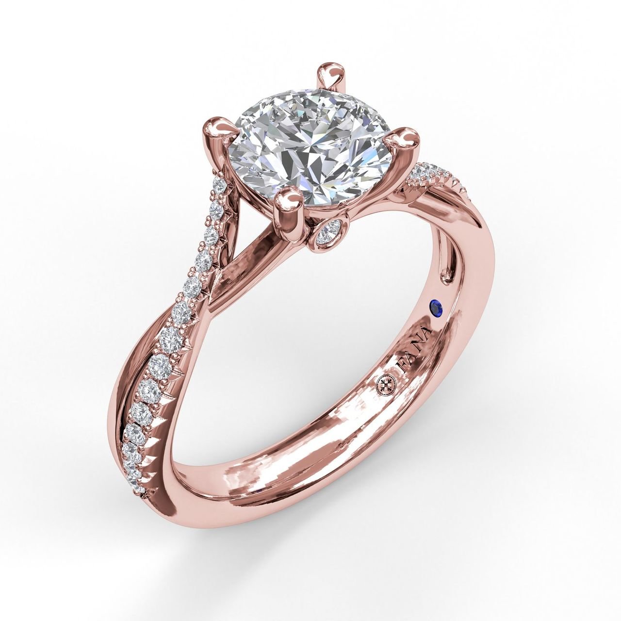 Fana White Gold Diamond Engagement Ring. Arthur's Jewelers