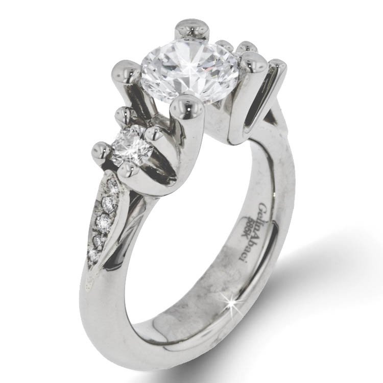 GELIN ABACI All Others White Gold Diamond Engagement Ring. Diamond